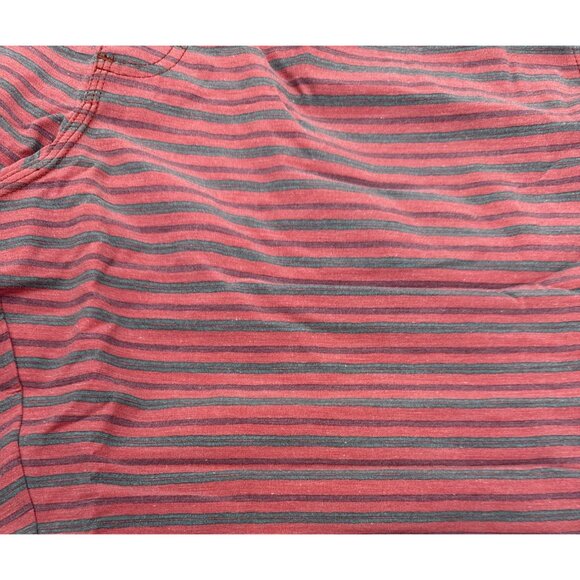 Prana Mens Metric E Waist Board Shorts Rust Stripe Size Medium 8" UPF 50+ New - Picture 2 of 10